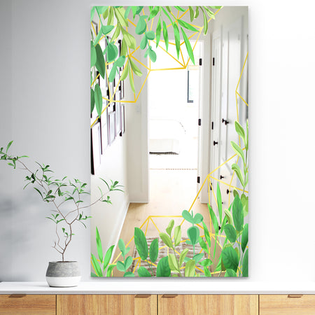 Efflorescent Gold Green 4 - Traditional Mirror - Vanity Mirror