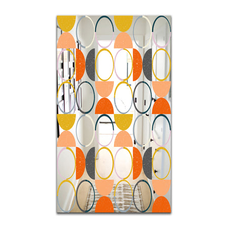 Circular Rhythm 2 - Mid-Century Mirror - Modern Accent Mirror