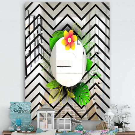 Elementary Botanicals 9 - Cabin and Lodge Mirror - Accent Wall Mirror
