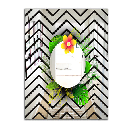 Elementary Botanicals 9 - Cabin and Lodge Mirror - Accent Wall Mirror