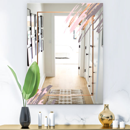 Copper Minimal 1 - Glam Bathroom Mirror - Modern Vanity Mirror