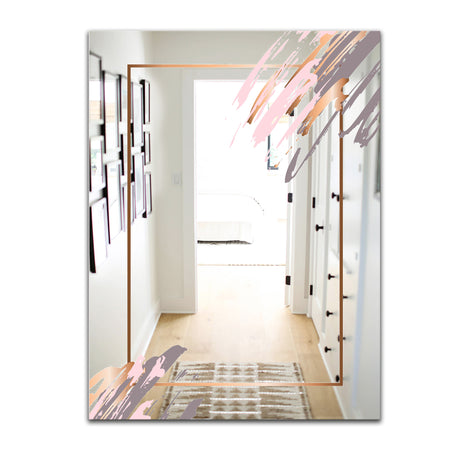 Copper Minimal 1 - Glam Bathroom Mirror - Modern Vanity Mirror