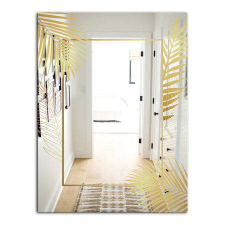 Capital Gold Botanical Bliss 6 - Glam Mirror - Modern Bathroom Mirror