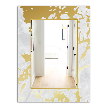 Capital Gold Botanical Bliss 8 - Glam Mirror - Frameless Decorative or Bathroom Mirror