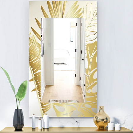 Capital Gold Botanical Bliss 9 - Glam Mirror - Contemporary Vanity Mirror