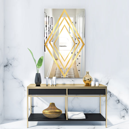 Copper Spruce 5 - Glam Mirror - Modern Accent Mirror