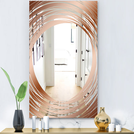Copper Minimal 9 - Glam Mirror - Modern Vanity Mirror