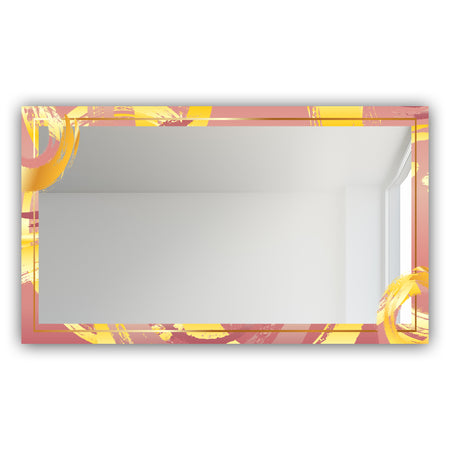 Gold and Pink Frame 5 - Glam Mirror - Modern Vanity Mirror
