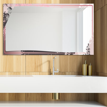 Gold and Pink Frame 9 - Glam Mirror - Modern Vanity Mirror