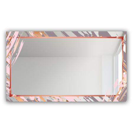 Gold and Pink Frame 14 - Glam Mirror - Modern Vanity Mirror