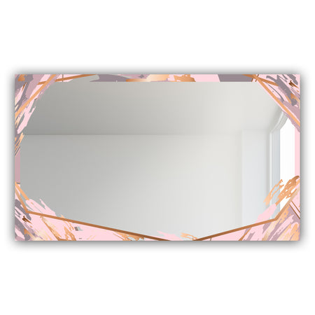 Gold and Pink Frame 17 - Glam Mirror - Modern Vanity Mirror