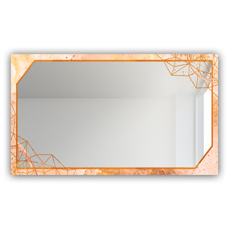 Gold and Pink Frame 21 - Glam Mirror - Modern Vanity Mirror