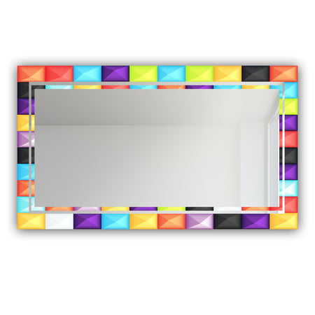 Capricious Colorfields 5 - Glam Mirror - Modern Vanity Mirror