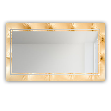 Leather Print VI - Glam Mirror - Modern Vanity Mirror