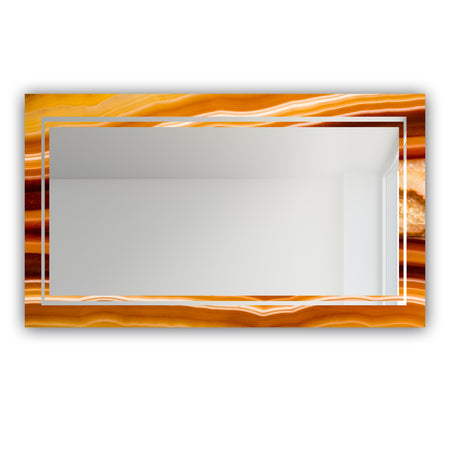 Marbled Geode 18 - Glam Mirror - Modern Vanity Mirror