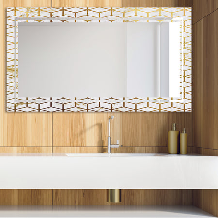 Capital Gold Honeycomb 14 - Glam Mirror - Modern Vanity Mirror