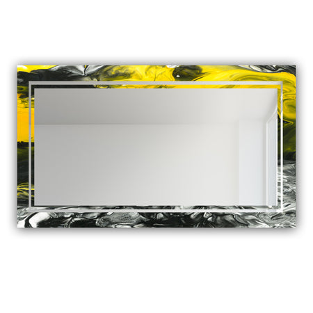 Marbled Yellow 13 - Glam Mirror - Modern Vanity Mirror