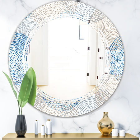 Abstract Retro Design I - Modern Round or Oval Wall Mirror - Triple C