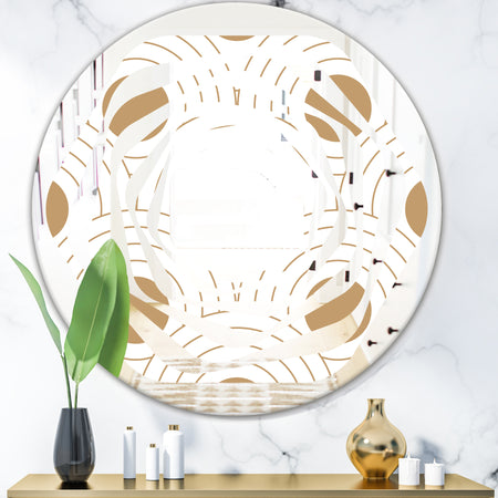 Circular Retro Design - Modern Round or Oval Wall Mirror - Whirl
