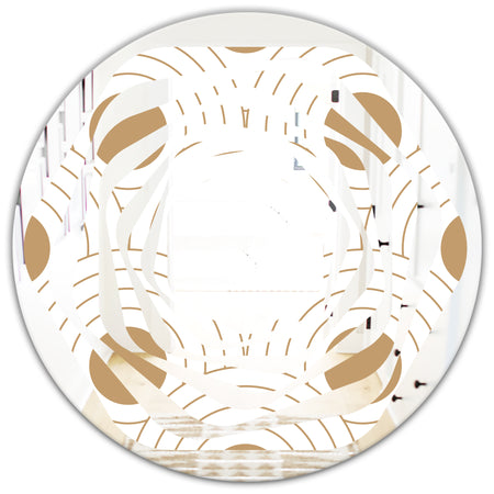 Circular Retro Design - Modern Round or Oval Wall Mirror - Whirl