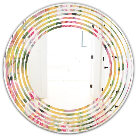 Hand - Modern Round or Oval Wall Mirror - Wave