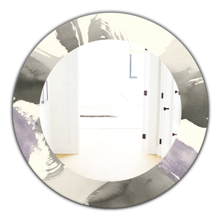Minimal Geometric Gesture IV - Modern Mirror - Oval or Round Wall Mirror
