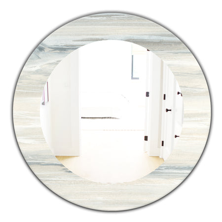 Watercolor Colorfields I - Modern Mirror - Oval or Round Wall Mirror