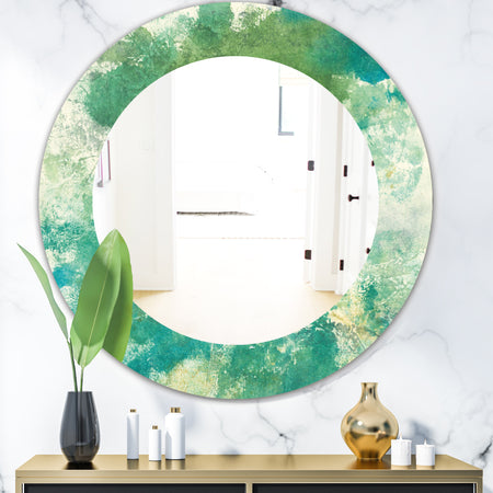 Watercolor Rock II - Modern Mirror