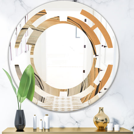 Glam Canion II - Modern Round or Oval Wall Mirror - Space