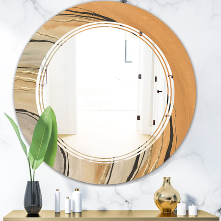 Glam Canion II - Modern Round or Oval Wall Mirror - Triple C