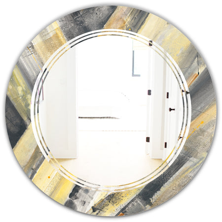 Porch Den 'Geometric Beige Glacier - Wall Mirror