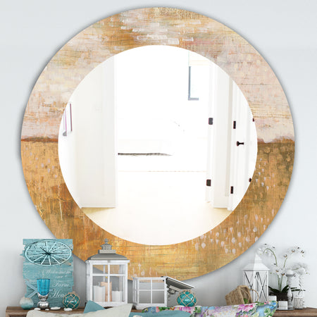 Amber Modern Horizon - Traditional Mirror - Oval or Round Wall Mirror