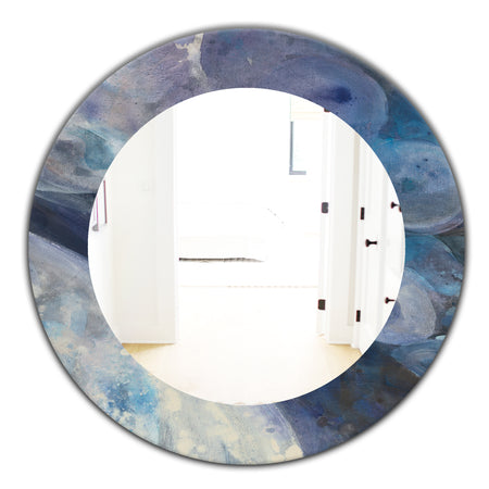 Porch & Den Daniel Indigo Abstract Pattern Mirror