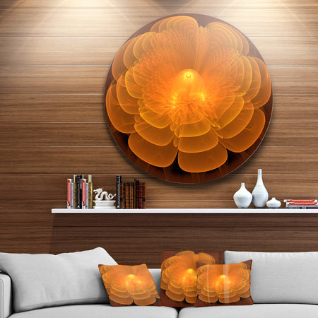 Water Lily Digital Art Fractal Flower - Floral Circle Wall Art