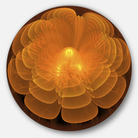 Water Lily Digital Art Fractal Flower - Floral Circle Wall Art
