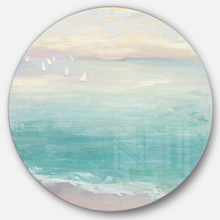 From the Shore - Farmhouse Metal Circle Wall Art