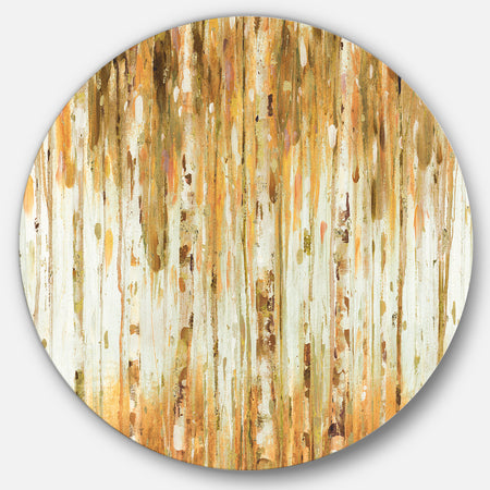 The Forest I Fall Crop - Glam Metal Circle Wall Art
