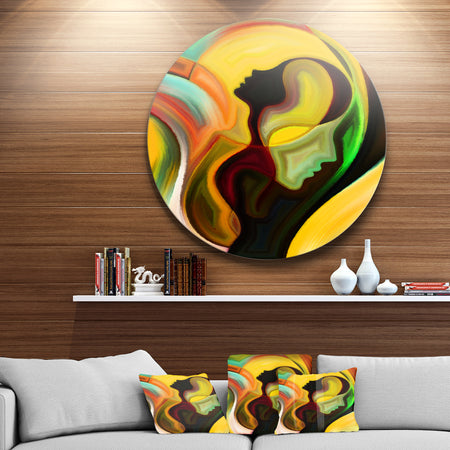 Way of Parenting - Abstract Glossy Metal Wall Art