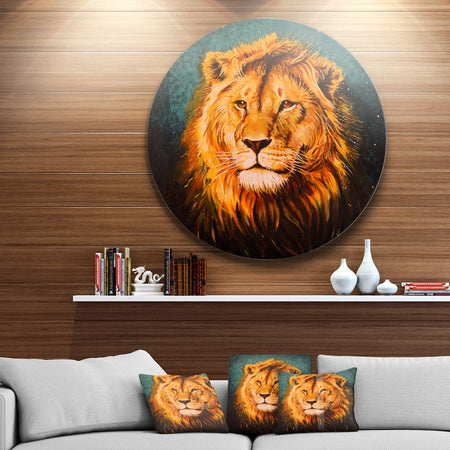The Lion of Judah - Animal Glossy Metal Wall Art