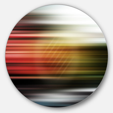 Horizontal Lights - Contemporary Art Circle Wall Art