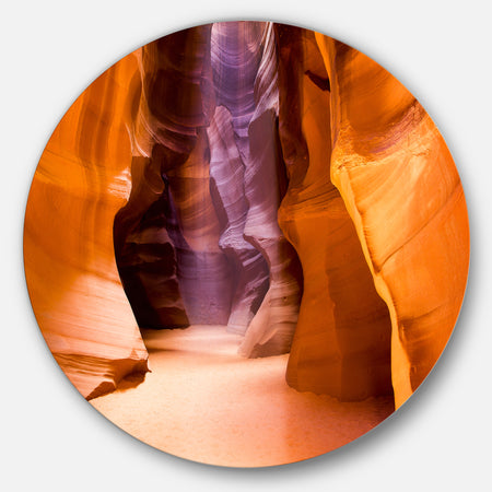 Upper Antelope Canyon - Landscape Photo Circle Wall Art