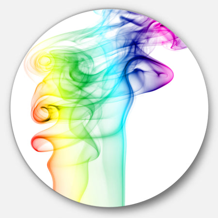 Wave Light Art - Abstract Digital Art Round Wall Art