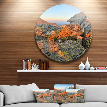 Tatra Mountains Peak - Landscape Photography Circle Wall Art