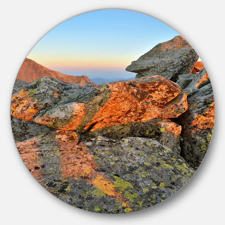 Tatra Mountains Peak - Landscape Photography Circle Wall Art