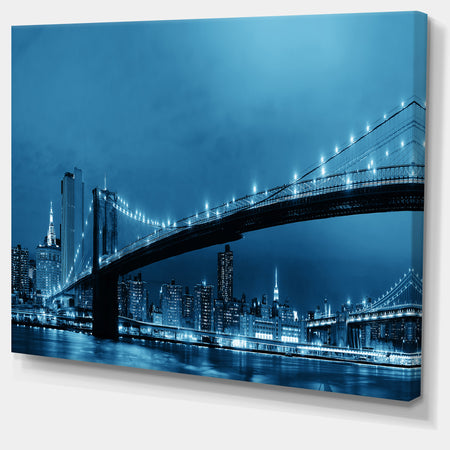 Manhattan Downtown Urban View - Cityscape Canvas print