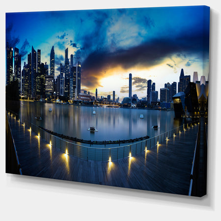 View from Marina Bay Sands Panorama - Cityscape Canvas print