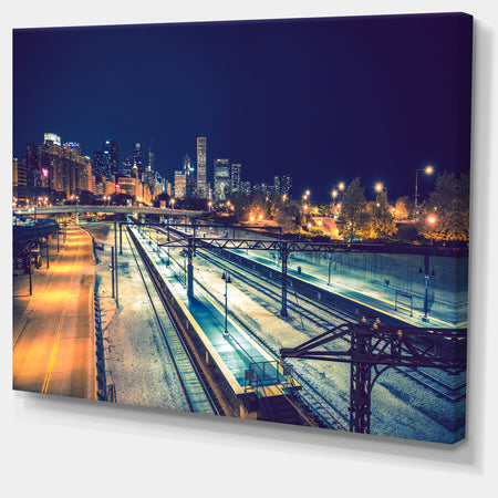 Welcome in Chicago Highway Traffic - Cityscape Canvas print