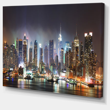 New York Times Square in Blue Light - Cityscape Canvas print