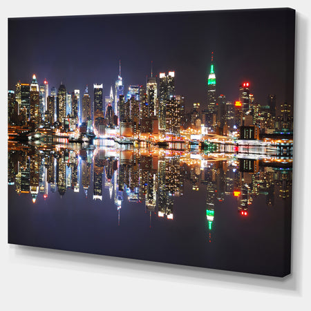 New York City Skyscrapers in Blue Shade - Cityscape Canvas print
