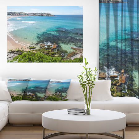 Expansive Sydney Bondi Beach - Large Seashore Canvas Print